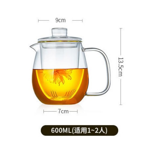 Ấm Trà Thủy Tinh Chịu Nhiệt Cao Cấp Puka A17